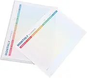 SEWACC Dual Functionality Monthly Planner Desk Pad Meal Planner Notebook for Undated Planning