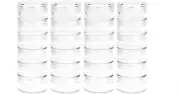 4 Set 6 Layer Clear Stackable Jars round Plastic Container,Stackable round Pl...