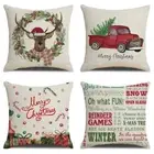 Deer Chair Christmas Tree Christmas Cushion Cover Pillow Cover Pillowcase