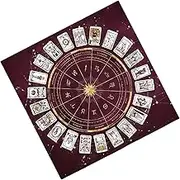 Tarot Cloth for Reading, Square Table Napkin Divination Supplies, Flannel Card Pad Metaphysical Horoscope Board Game Mat for Runes, Divination & Beginner