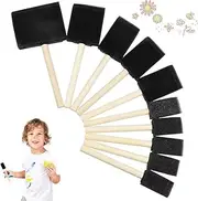 Pack of 10 Foam Brushes 1 2 3 4 Inch Wide Sponge Brush for Painting, Drawing, Finishing Crafts Colouring