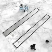 24-Inch Linear Shower Drain with Tile Insert Grate Professional Brushed 304 SS