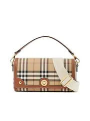 Burberry Shoulder Bag With Check Pattern Details