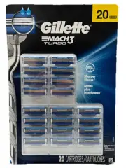 gillette mach3 turbo 20 cartridges