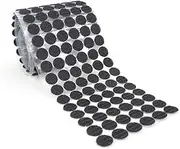 BATHVEVE 900pcs Round Self Adhesive Hook Loop Tape Dots Durable Fastening for Home Office and School Organization for Lightweight Tools and Crafts Black
