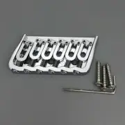6 String Multi Scale Guitar Bridge Fits LTD and Sterling Style Guitars - Chrome
