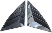Compatible for Hyundai Tucson NX4 2021 2022 2023 2024 Carbon Fiber Car Rear Window Triangle Louvers Spoiler Cover Trim Exterior Accessories