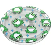 PopSockets PopGrip Plant (Gen2) (Translucent 8 Bit Frogs)