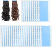30 Sheets/360 Pieces Tape Extensions Glue, Replacement Tapes for Tape-In Hair Extensions Real Hair, High Adhesion Hair Tape for Hair Extensions Hair Weft Transparent