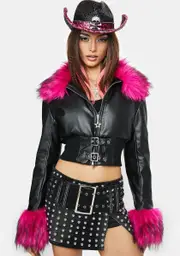 [Current Mood] Too Rude For U Faux Fur Jacket