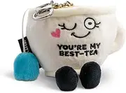 [Punchkins] Teacup Bag Charm, Plush Accessory and Hanging Decoration for Purse, Handbag, Backpack, Funny Meme Gift