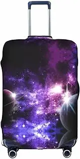 [CADREWY] Galaxy Sky. Print Decorative Washable Luggage Cover Personalized Anti Scratch Suitcase Protector, White, Large
