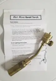 Hot-Head Glass Beadmaking Torch With Instructions & Box