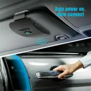Car wireless Bluetooth Hands-free car Kit speaker phone visor panel clip black