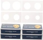 DIYEAH 1set Coin Paper Clip Collection Holders for Collectors Coin Collection Supplies Case Clear Collectors Storage Transparent Storage Clip Protectors Cases Small Holder Paper 4boxes