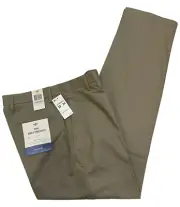 Dockers Mens Signature Khaki Classic Fit Flat Front Pants 32X34 Stretch #80002