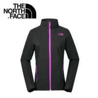 在飛比找momo購物網優惠-【The North Face】女 防風外套《黑》立領外套/