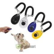 Pet Puppy Dog Clicker & Whistle - Training Obedience Agility Trainer Click Ring