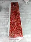 Red Agate Console Slab Top, Agate Geode End Slab, Handmade Vanity Furniture Deco