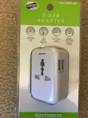 NEW American Tourister Travel 2 USB Adapter ports & 1 AC outlet