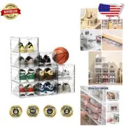 Upgraded Sturdy Shoe Storage Box Set - 9 Pack with Ventilation & Easy Assembly