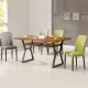 【Homelike】愛葛莎工業風4尺餐桌椅組