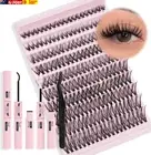 PRO Lash Clusters Kit DIY Lash Extension Kit Eyelash Extension Kit with 200 Pcs