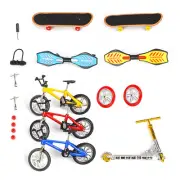 18Pcs Mini Fingerboard Skateboard Two Wheels Board Kids Educational Toys