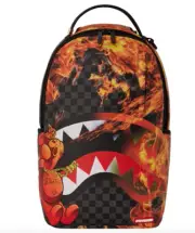 SPRAYGROUND DIABLO HAVIN A GREAT DAY MAN / FIRE MAN DLXSV BACKPACK B6016