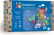 Connetix - Magnetic Tiles Rainbow Ball Run Expansion Pack 66pc from Tates Toy...