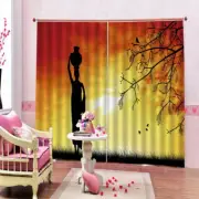 Beautiful View From Sky 3D Curtain Blockout Photo Printing Curtains Drape Fabric
