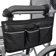 Universal Walker Bag Rollator Organizer Pocket Wheelchair Scooter Stroller Side^