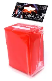 Ultra PRO-Deck Box-Red-Standard Size Cards-Holds Up To 80 Cards-New In Pack