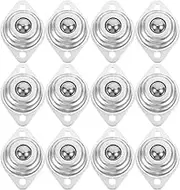 12pcs Mini Swivel Casters for Small Appliances Carbon Steel Bearings Smooth Rotation for Furniture and Storage Bins Low Noise Design