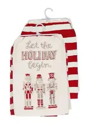 Primitives By Kathy Set of 2 Nutcracker Dish Towels