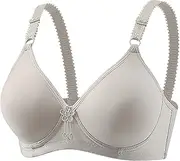 [Generic] High Support Bras for Women Adjustable Strap Full Coverage Up Bras Comfortable No Underwire Wireless Bras Womens Bras Underwire
