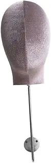 koolsoo Manikin Head Hat Head Display Storage Rack Wall Mounted for Hairdresser Training Home Salon and Travel Making Styling, Gray