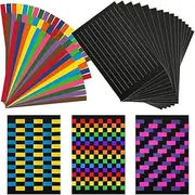 Origami Joy 15 DIY Paper Weaving Project • ¾-inch Paper Strips with 9x14-inch Mats • Kids Arts and Crafts, Classroom Activities • Learn to Weave • Great Home Classroom Decorations