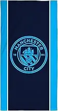 Manchester City FC Character World Official Towel | Super Soft Feel, Badge Football Club Design | Perfect The Home, Bath, Beach & Swimming Pool | One Size 75cm x 150cm | 100% Cotton