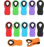 QYINXIU 12 Pack Foods Snacks Bag Sealing Clips, 12 Pieces Clips Kitchen Clips, Refrigerator Magnet Clips, Easy Hanging for Kitchen Storage