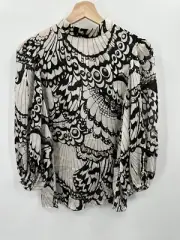 TED BAKER Yelva Balloon Sleeve Blouse Size 2