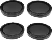 eMagTech 2 Sets Front Body Cap & Rear Lens Cap Cover Kit Compatible with Sony Alpha E Mount A6600/A6500/A6400/A6300/A6100/A6000/ A5100/A5000/A7R IV Digital Camera