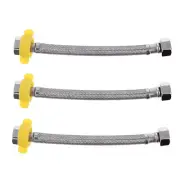 3 Pcs Flexible Shower Hose Hand Held Scratch-resistant Replacement