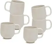 salt&pepper Hue Mugs 380mL - Set of 6 - Stone - Coffee Mugs