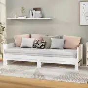 vidaXL Pull-out Day Bed White Solid Wood Pine 2x(92x187) cm
