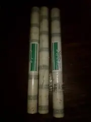 3 New Rolls Norwall Signature 55s.f blue white Floral Vinyl Pre-Pasted Wallpaper