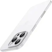JETech Ultra Slim Case for iPhone 16 Pro Max 6.9-Inch, Camera Lens Full Protection, Lightweight Matte Finish PP Hard Minimalist Cover (White Titanium)