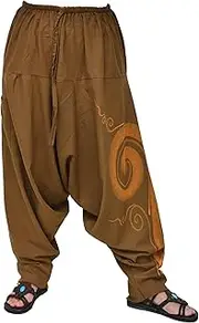 [Siamrose] Harem Pants Women Men, Drop Crotch Pants, Aladdin Pants, Yoga Pants, Boho Pants, One Size