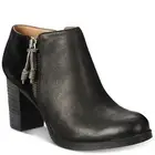 New $100 Kenneth Cole Effie Black Leather Ankle Bootie Women Size 8.5