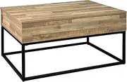 [Signature Design by Ashley] Gerdanet Lift Top Cocktail Table, Natural Brown Wood